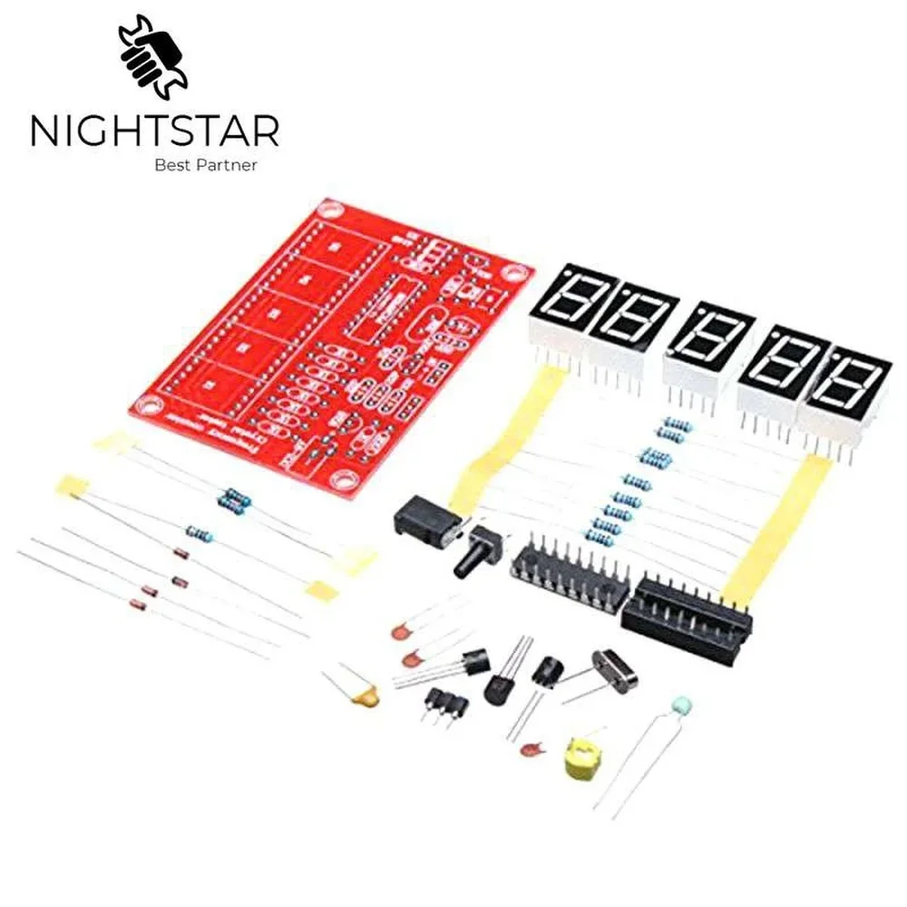 Crystal Oscillator Frequency Counter Tester DIY Kit 5 Digits Resolution Frequency Meters Frecuencimetro 1Hz-50MHz