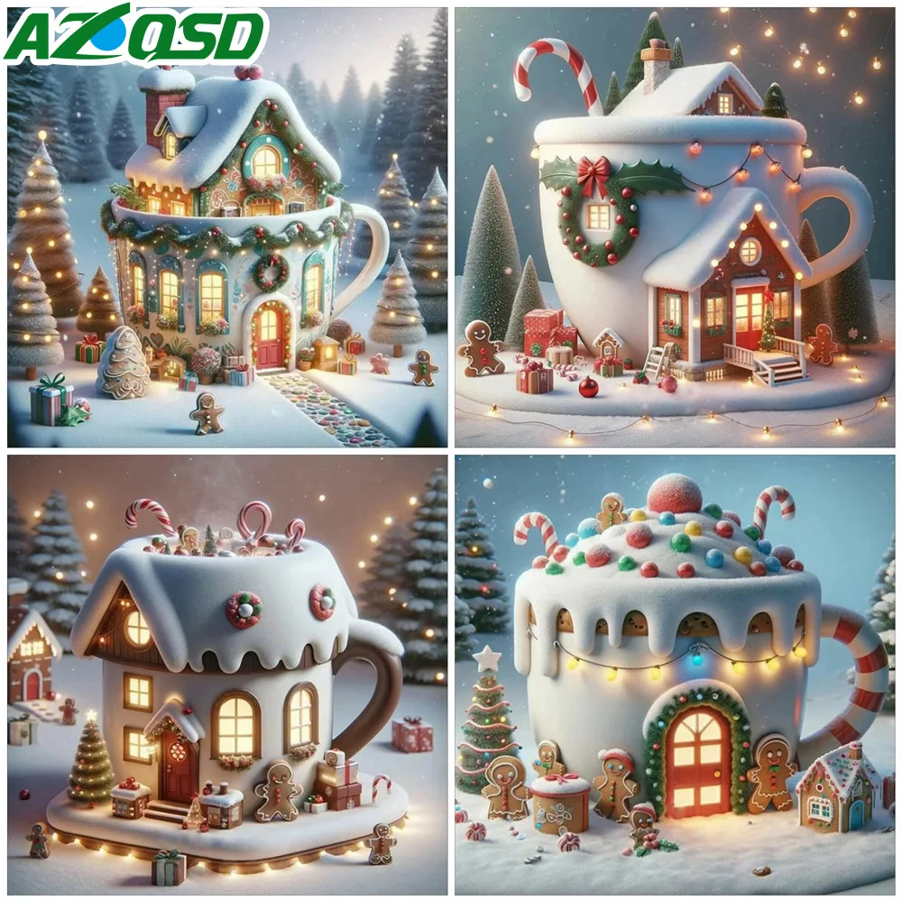 Azqsd Diamant Malerei Tier Fantasie Wohnkultur Tiger Panda Stickerei Katze Schildkröte Kreuz stich Anzug 30x30cm Rund bohrer