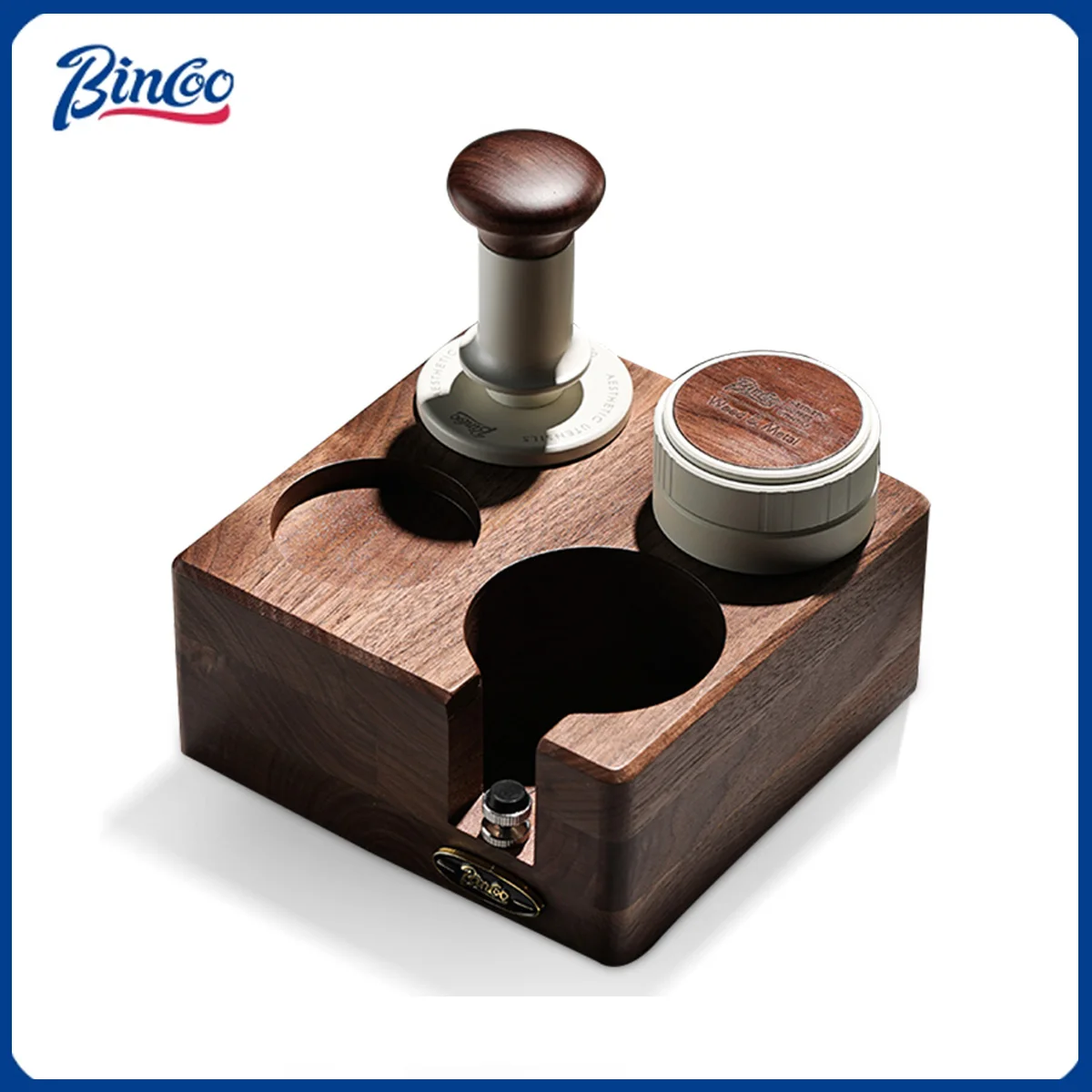 

Станция для утрамбовки кофе Bincoo 51 мм, 53 мм, 58 мм, распределитель эспрессо, подставка для тампера, деревянный держатель портафильтра, аксессуары для бариста