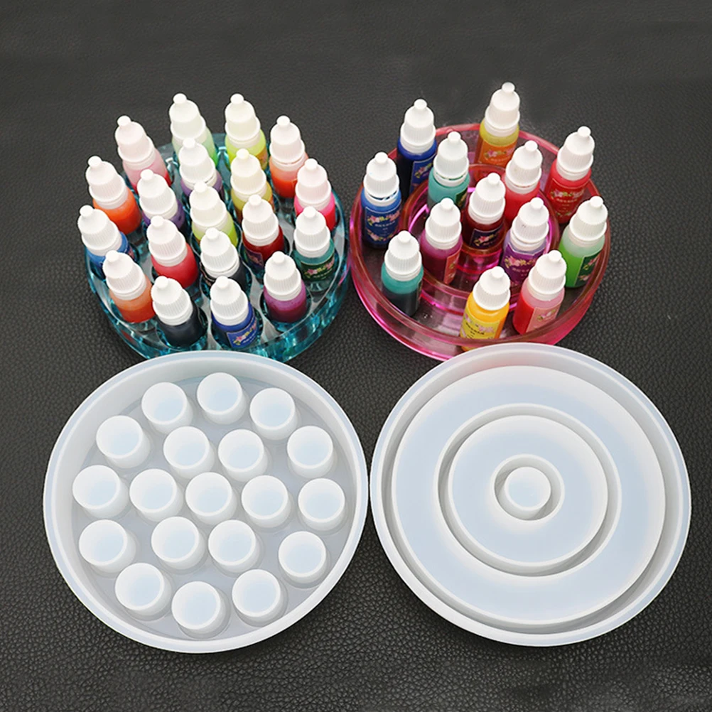 

Lipstick Storage Mold Epoxy Mold DIY Resin Mold Round Lipstick Box Mold Mirror Surface Epoxy Mold (Round)