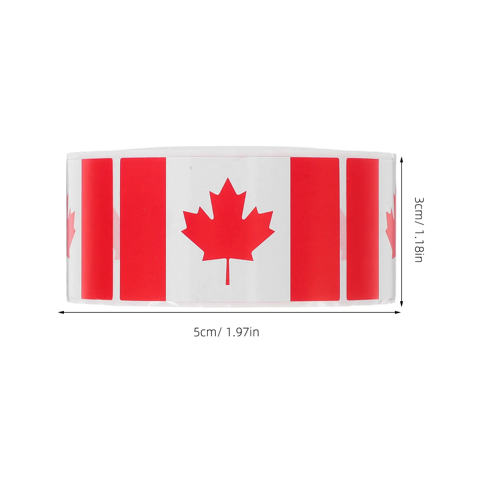 Canadian Maple Leaf Stickers Premium Fade Resistant Vibrant Flag Decals for Trucks Bottles Laptops Cars Suitcases DIY Scrapbook