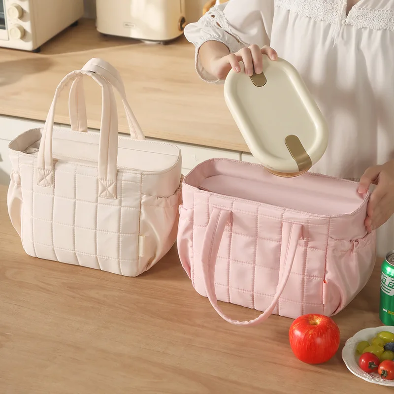 Insulated lunch bag for women, suitable for office workers to carry lunch, large capacity, ideal for commuting
