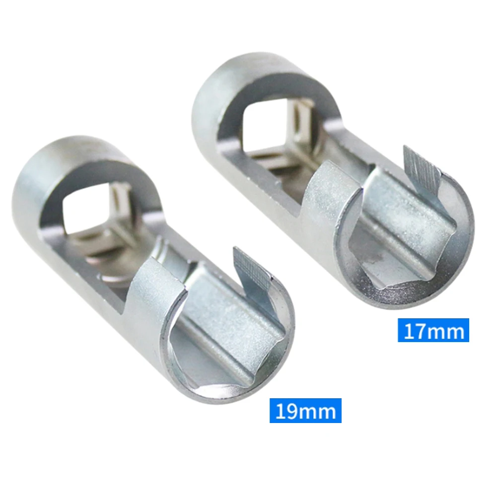 

2 Pieces Of 17/19mm Diesel Injector Oil Pipe Socket Wrench, Oxygen Sensor Wrench, Open Oil Pipe Removal Socket Hexagonal Wrench