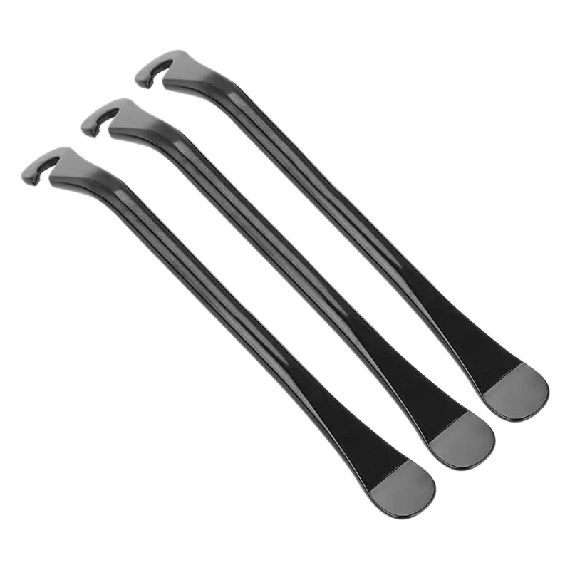 Bike Tire Lever- 3Pcs Portable Bicycle Tire Lever Hardened High Srength Carbon Steel Spoon Bike Tire Repair Tool-ABJQ