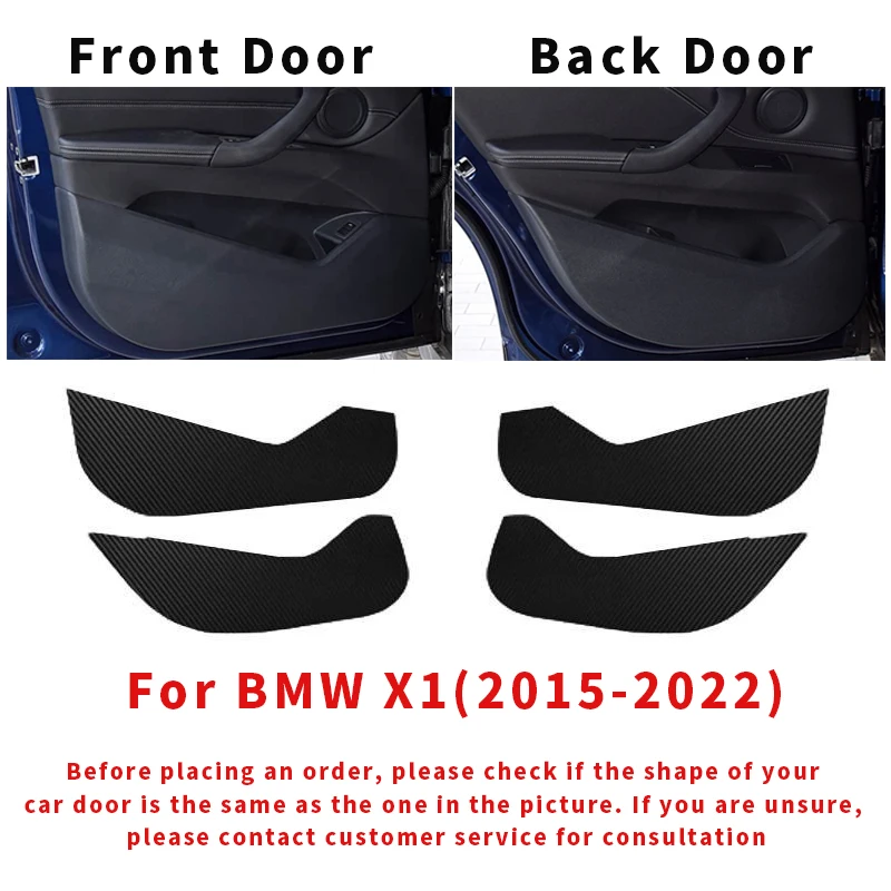 For BMW X1 2015 2022 Car door anti kick pad, door panel protective pad, anti stepping and anti dirt pad Interior Accessories