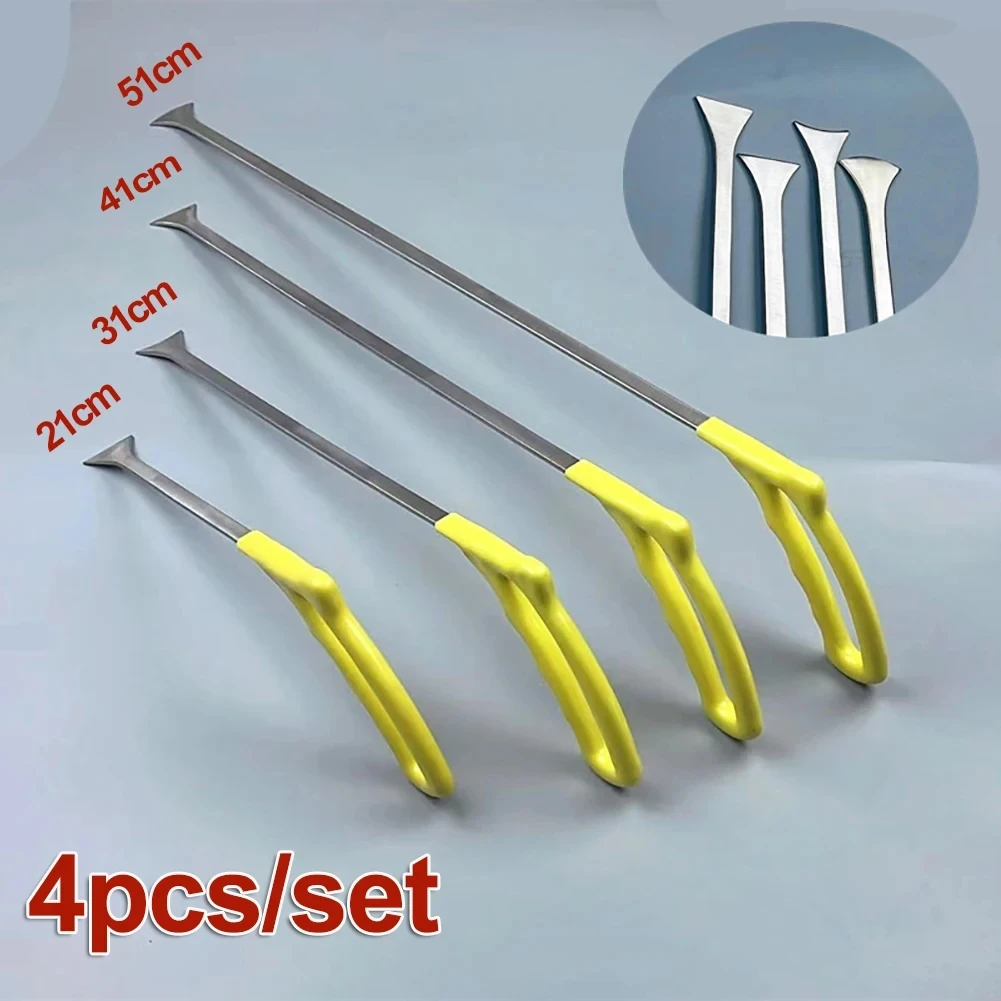 Car Paintless Dent Repair Tools Stainless Steel Dent Removal Rods Flat Shovel Hail Dents Door Ding Removal Car Body Repair Tools