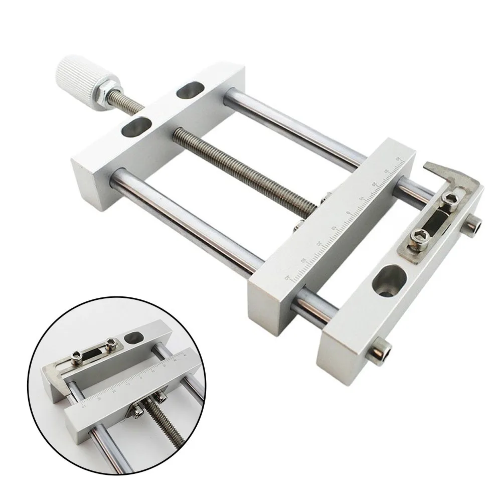 Vise Engraving Tool Lightweight Copper Alloy For Mini Woodworking Clamp With V Jaw Scale For Secure Clamping And Hollow Hole Cre