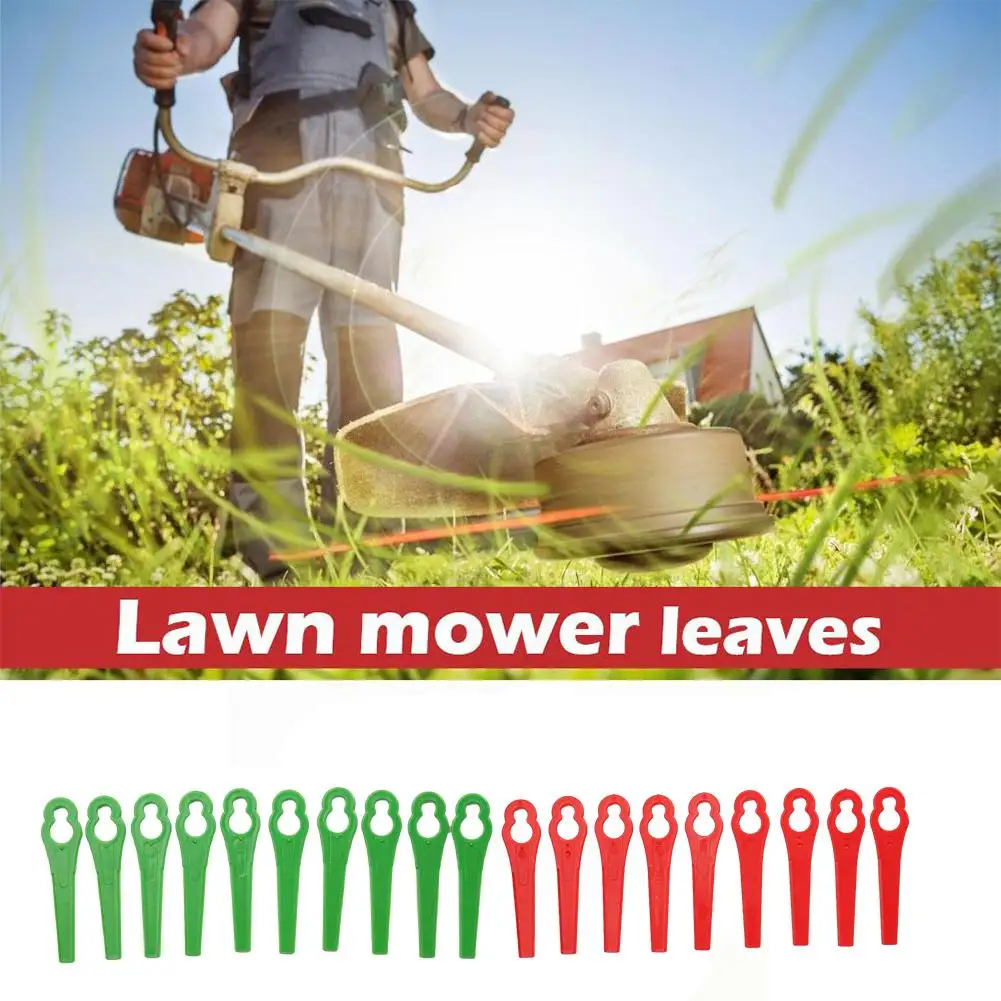 Imagem -02 - Plastic Lawn Mover Folhas Aparar Máquina Faca para Aparador de Grama Pátio e Jardim 100 Pcs