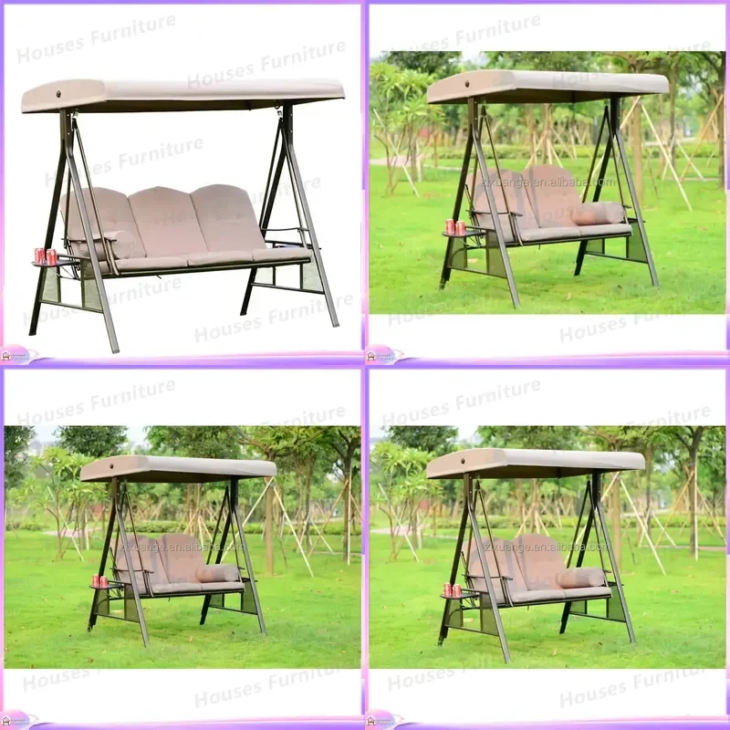 Custom Outdoor Garden Waterproof Adult Swing Chair Single Seat Patio Courtyard Holiday Leisure Hanging Chair Furniture