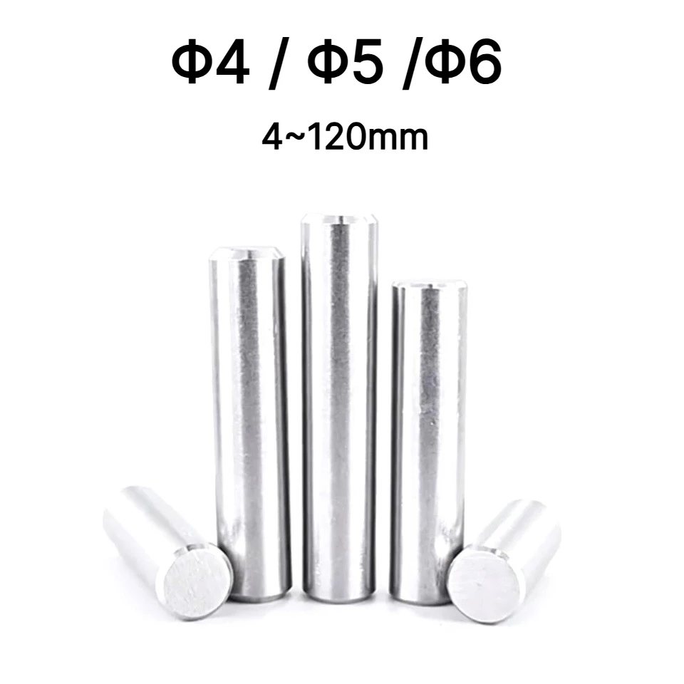 High-precision 304 stainless steel cylinders, locating pins, fixing shafts and solid steel bars with diameters of Φ4, Φ5 and Φ6