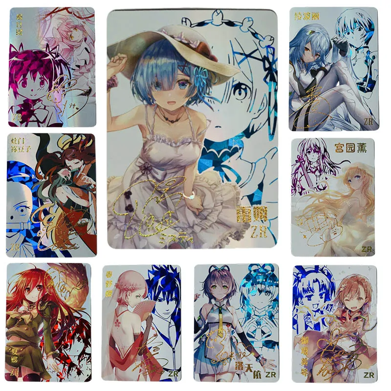 

Anime Goddess Story Full Set Zr Izumi Sagiri Amiya Mastemon Rem Yae Sakura Kamisato Ayaka Game Collection Card Kids Toys