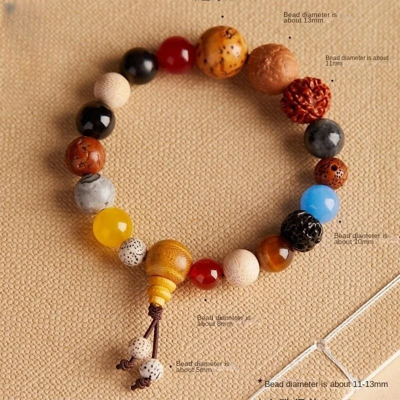 

18 Chakra Bracelet Men Women Natural Crystal Healing Anxiety Jewellery Prayer Charm Buddha Mandala Yoga Meditation Bracelet Gift