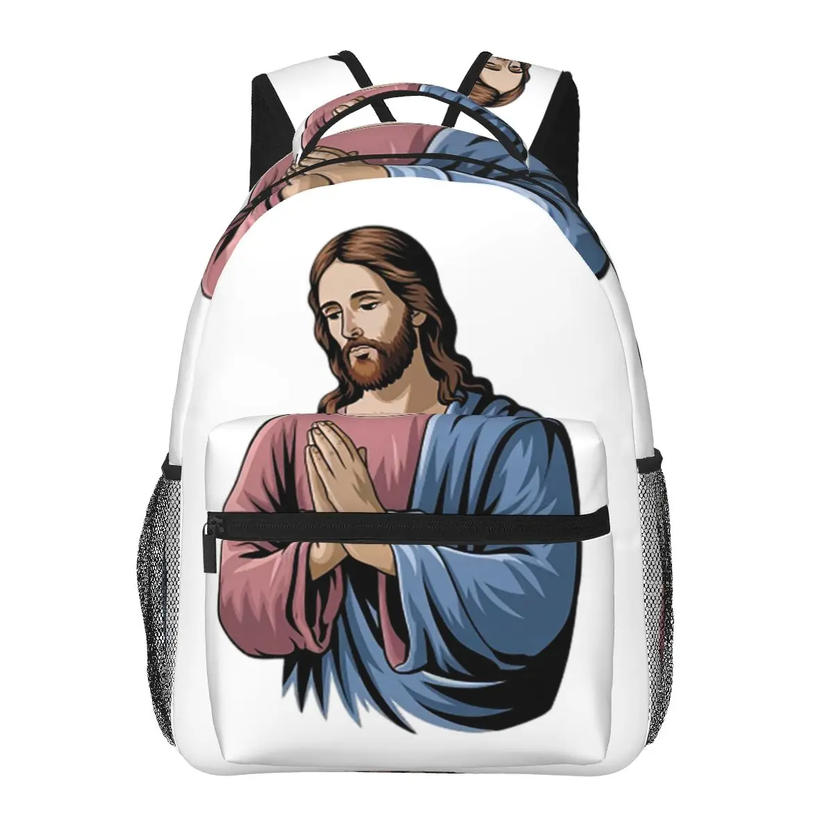 Jesus Christ Backpacks Boys Girls Bookbag Children School Bags Cartoon Travel Rucksack Shoulder Bag Large Capacity