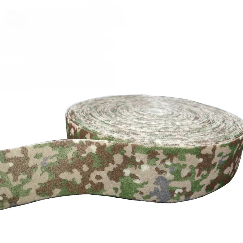 10CM Wide for DIY Bag Fabric Sewing Belt Accessories Woolen No Glue Strong Sticky Camo Backpack Straps Bias Tape Ribbon