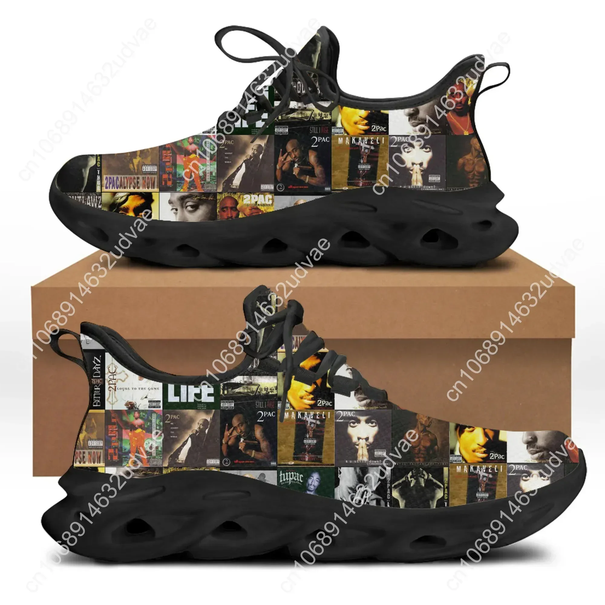 2Pac Tupac All Eyez on Me Running Sneakers Mens Womens Sports Shoes Sneaker Lace Up Mesh Footwear Tailor Made Shoe Black