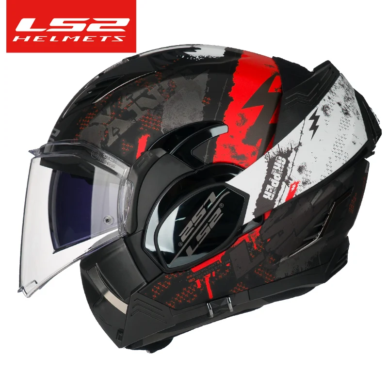 خوذة دراجة نارية LS2 Valiant 2 ls2 ff900 capacete de motocicleta 180 درجة خوذة كاسكو موتو نتوء (غطاء)