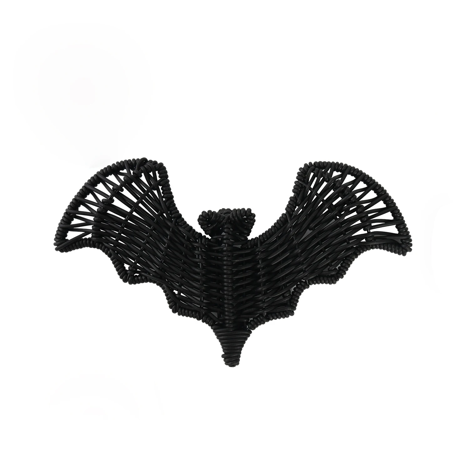 Black Bat Halloween Festival Decoration Lightweight Multi-purpose Woven Bat Pendant for Porch Wall Window Decoration