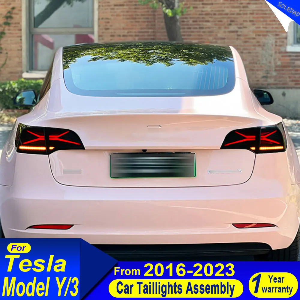 Car Taillight for Tesla Model 3Y 2016 2017 2018 2019 2020 2021 2022 2023 LED Taillights Assembly Sequential Dynamic Turn Signal