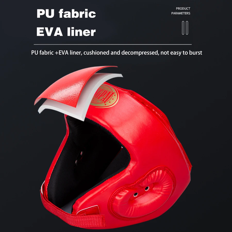 Boxing helmet fully enclosed chin protection Sanda headgear Muay Thai monkey face adult children combat training protective gear