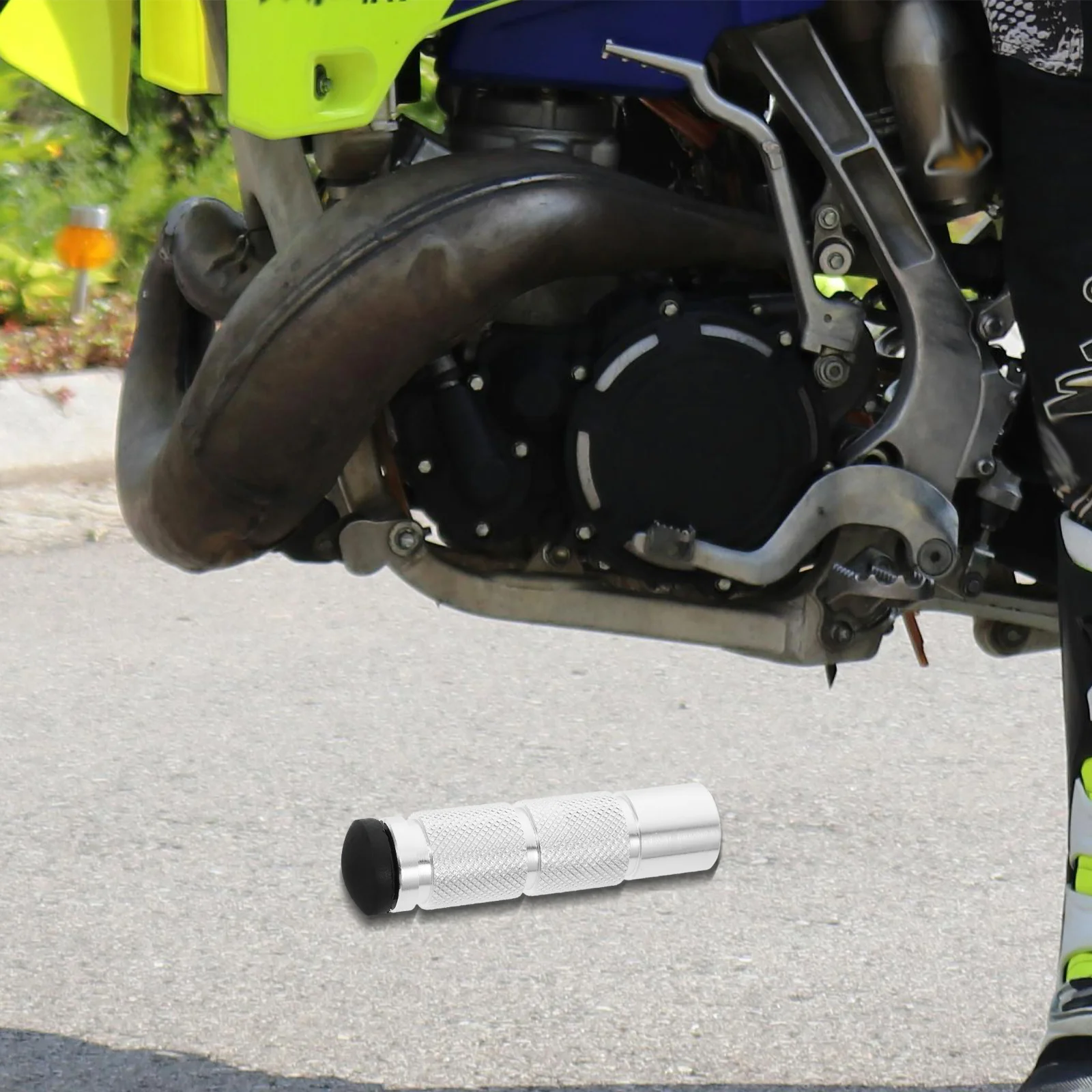 

2Pcs Motorcycle Foot Pegs Aluminum Alloy - Heavy Duty Metal Pedal for Rear Set Comfort Off Road Motorcycle