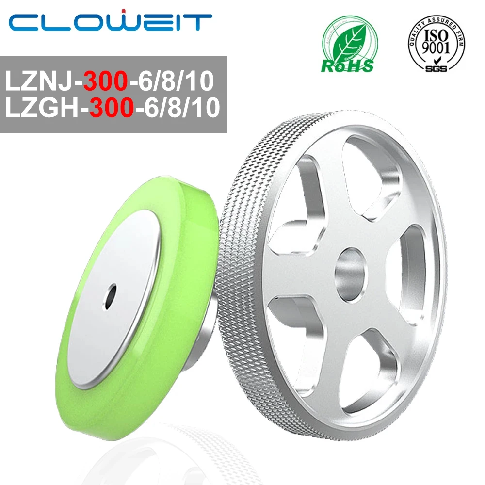 Cloweit 300 MM Polyurethane Metal Synchronizer Rotary Encoder Measurement Meter   Perimeter Circumference 6 8 10 MM Bore