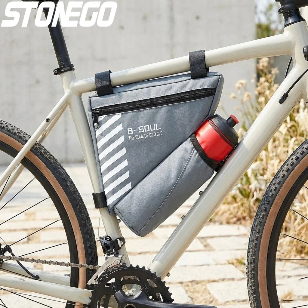Wasserdichte Dreieckige Fahrradtasche Vorderrahmentasche für Fahrrad-Zubehör Universell Passend Wasserabweisend Langlebig