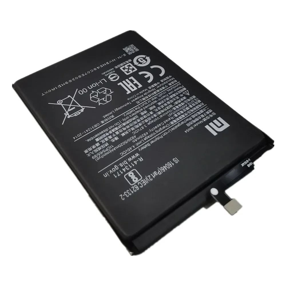 Bateria BN54 para Xiaomi Redmi Note 9 5G, Redmi 9, Redmi 10X, Versão 4G, 5020mAh, 100% Original, Bateria do Telefone Móvel, 2024 Anos