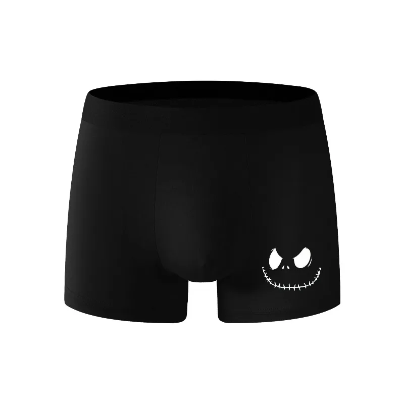 Verano 2025 nueva ropa interior para hombres Cómodo simple cara de calabaza Calzoncillos tipo bóxer ajustados Los hombres deben secar rápidamente