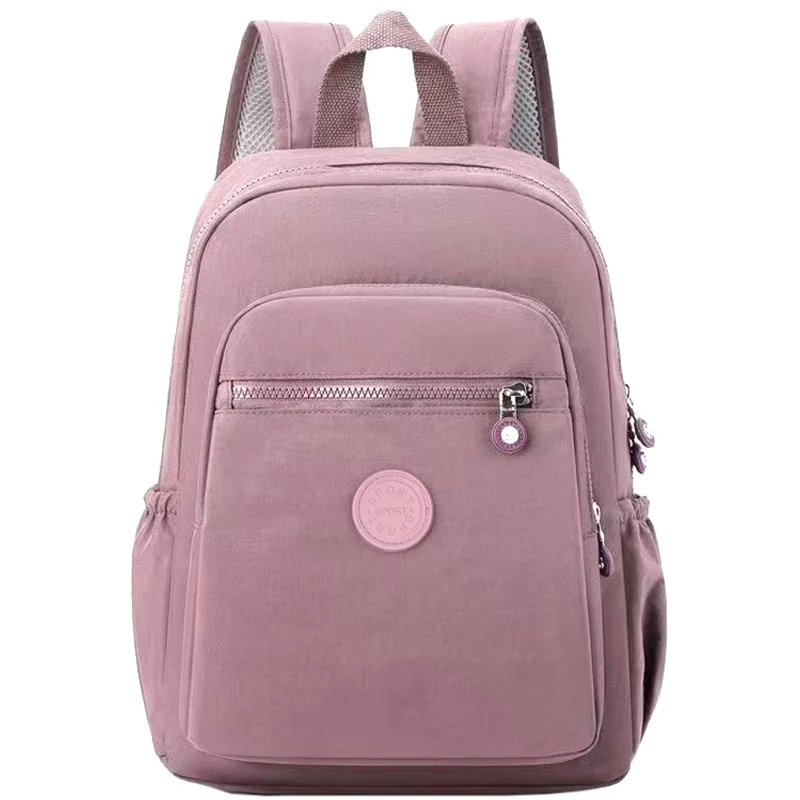 Schicker, minimalistischer Damenrucksack, robuster, spritzwassergeschützter Nylon-Tagesrucksack, verstellbarer Riemen für Pendeln, Einkaufen und Outdoor-Aktivitäten – Detail 8