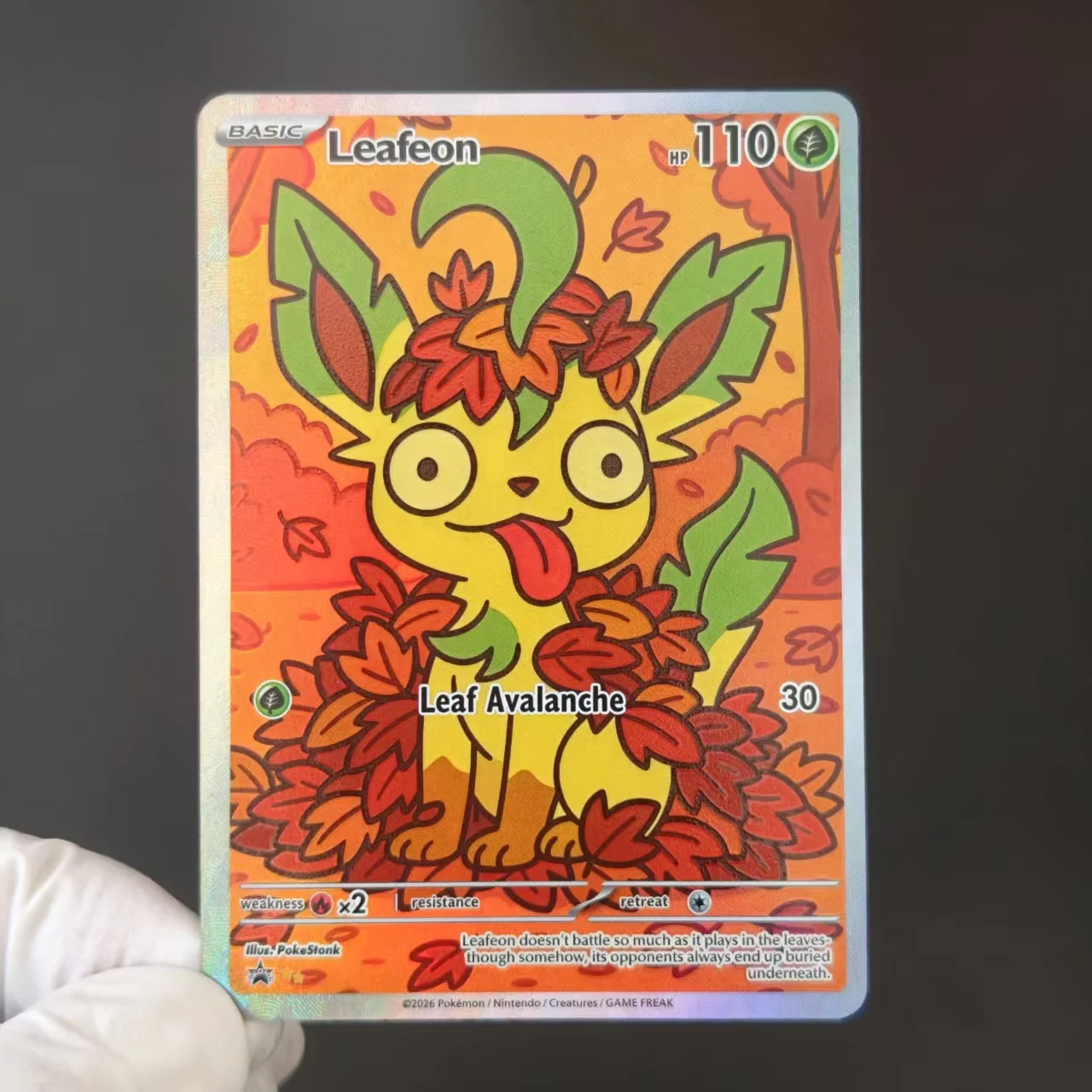 9PCS PKM Card Funny Expression Sylveon Umbreon Glaceon Flareon Jolteon Holo Foil Card DIY TCG Advanced Anime Collection Card