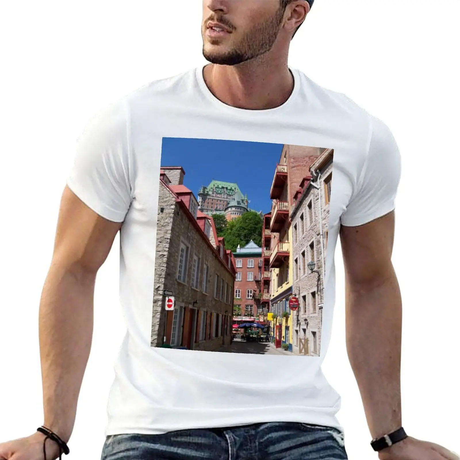 Camiseta Fairmont Le Chateau Frontenac, camisetas para hombre, camiseta gráfica vintage para hombre, camisetas gráficas divertidas, camiseta para hombre