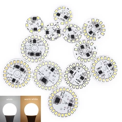 10g White Aluminum Alloy LED Bulb Patch Lamp SMD Plate Circular Module Light Source Plate For Bulb Light