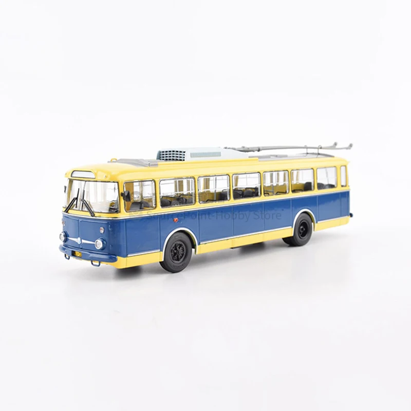

1:43 Scale Diecast Alloy Skoda 9TR Trolleybus Toys Cars Model 103566 Classics Nostalgia Adult Souvenir Gifts Static Display