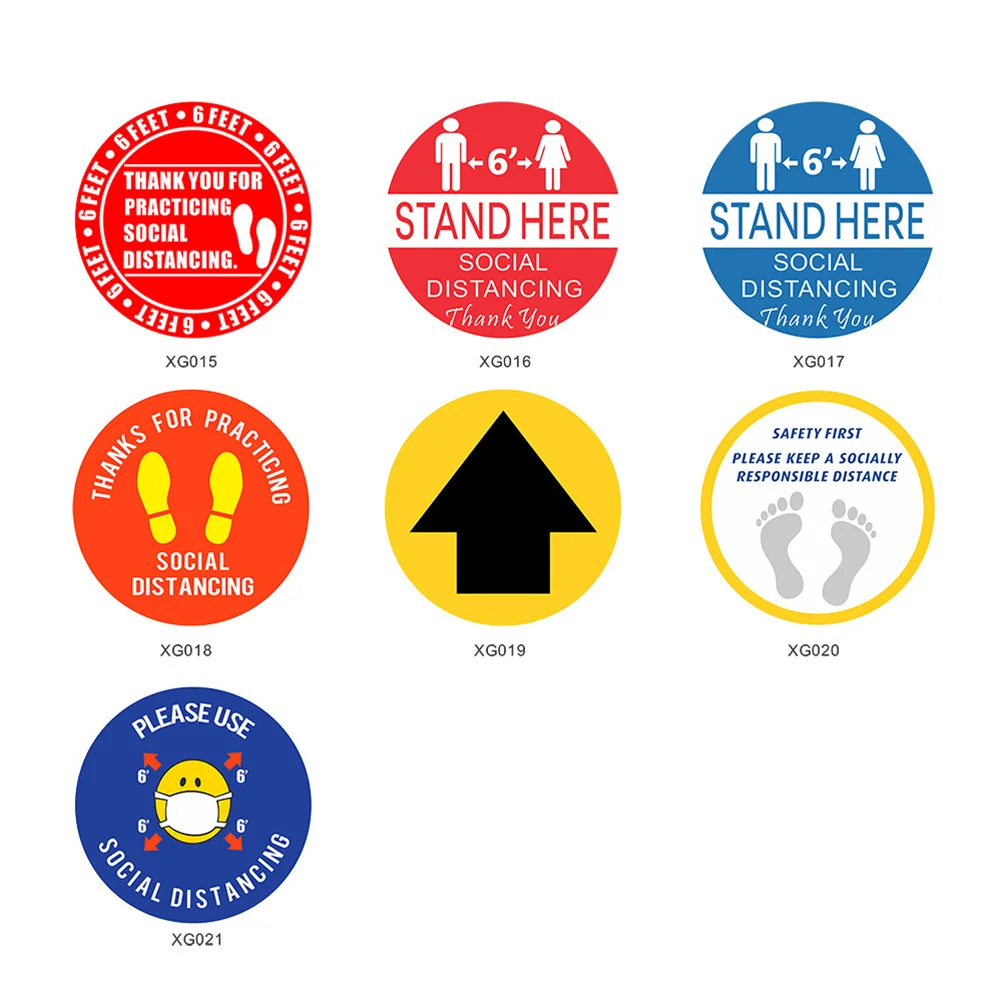 

Самоклеящаяся наклейка из ПВХ для школьного центра, общественные места, украшение безопасности, круглая голова стрелы, стиль трафика