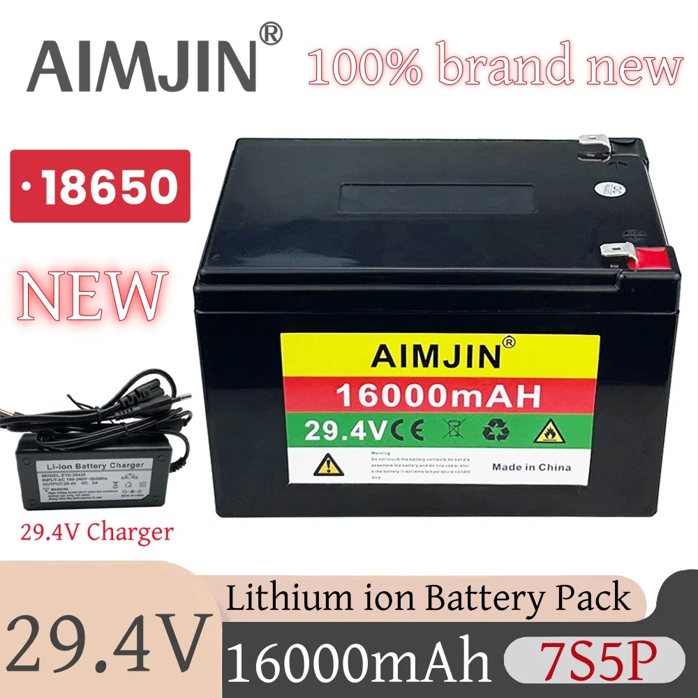 

7s5p 29.4v 16Ah Li-ion 18650 Battery Has Built-In BMS And Large-Capacity DC For Outdoor LED Lights And Mobile Phones etc