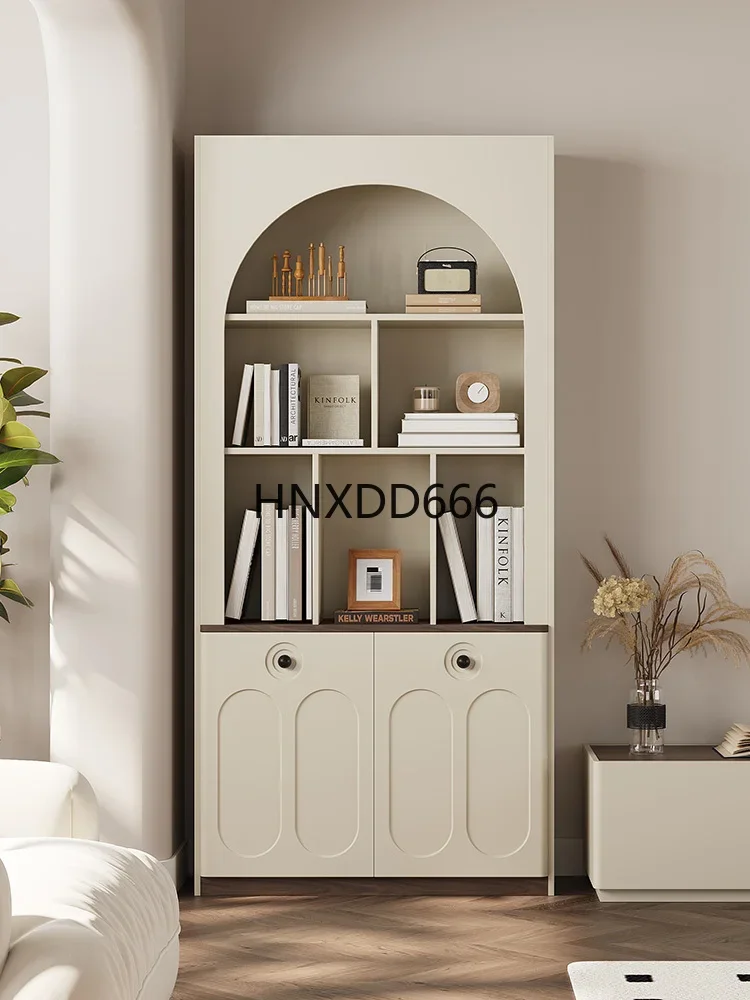 Floor-to-ceiling bookshelf integrated wall bookcase living room shelf