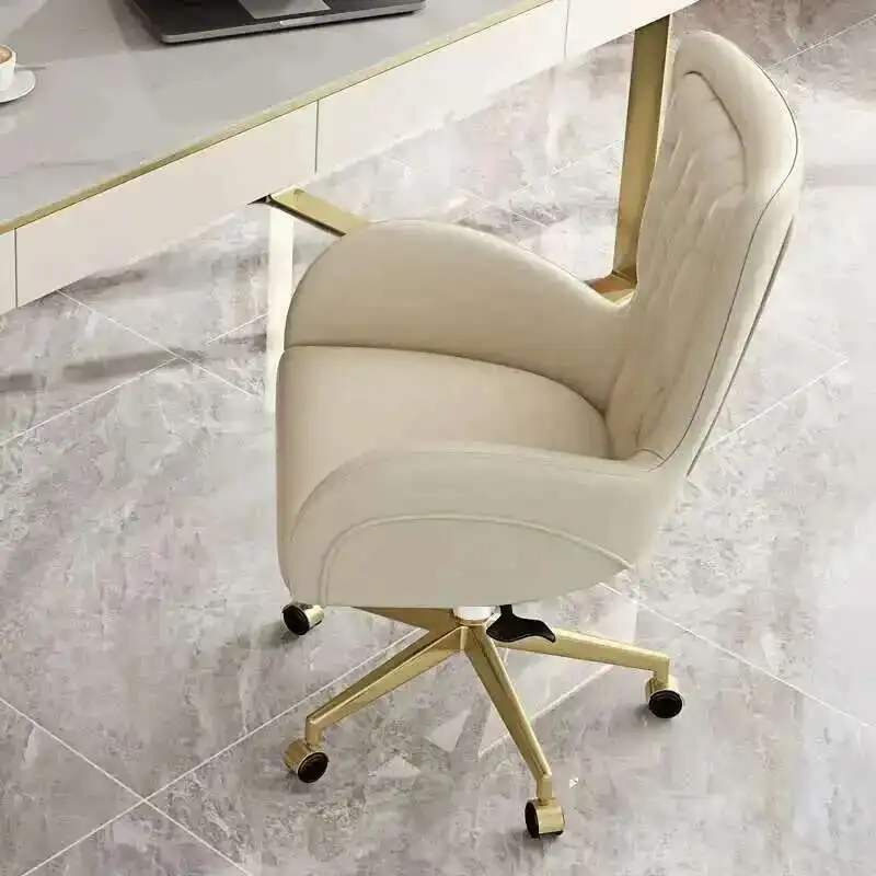 

Nordic Lifting Office Chairs Swivel Computer Chairs Comfort Gaming Chair Leather Backrest Armchair Light Luxury Office Furniture