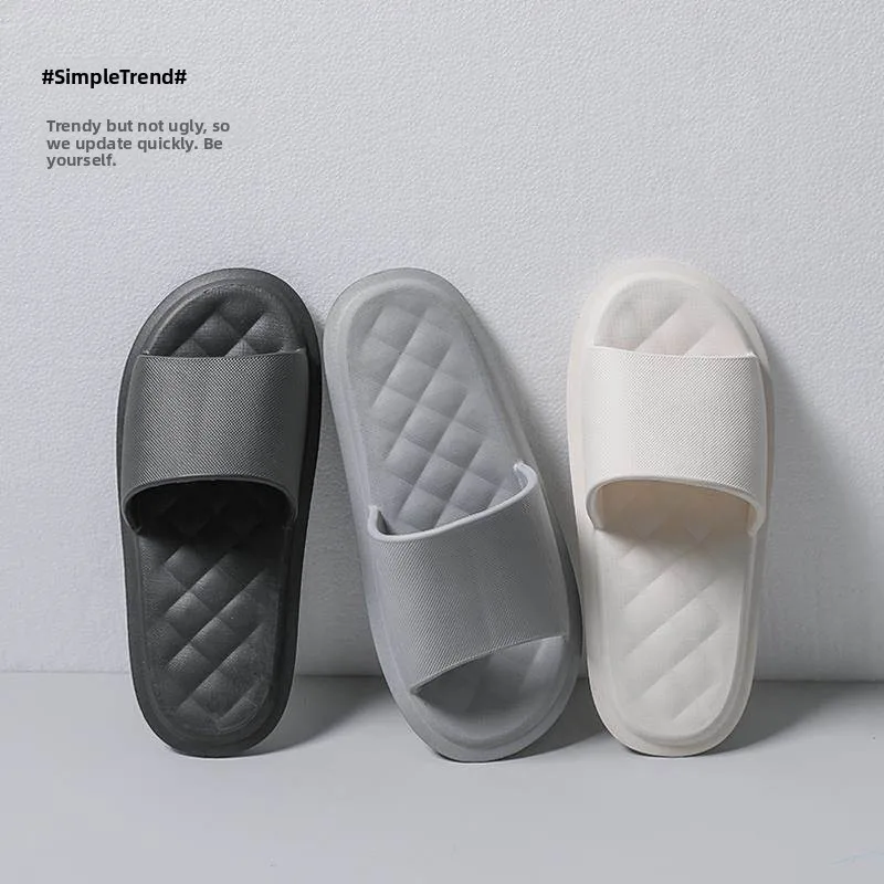 

Удобные домашние тапочки с мягкой подошвой и противоскользящим покрытием для мужчин и женщин, летние повседневные тапочки, легко сочетаются между собой.