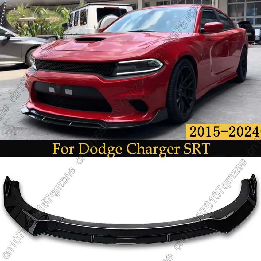 4Pcs Car Front Bumper Lip Splitter Air Chin Body Kits For Dodge Charger SRT 2015-2024 Accessories Tuning Auto Parts