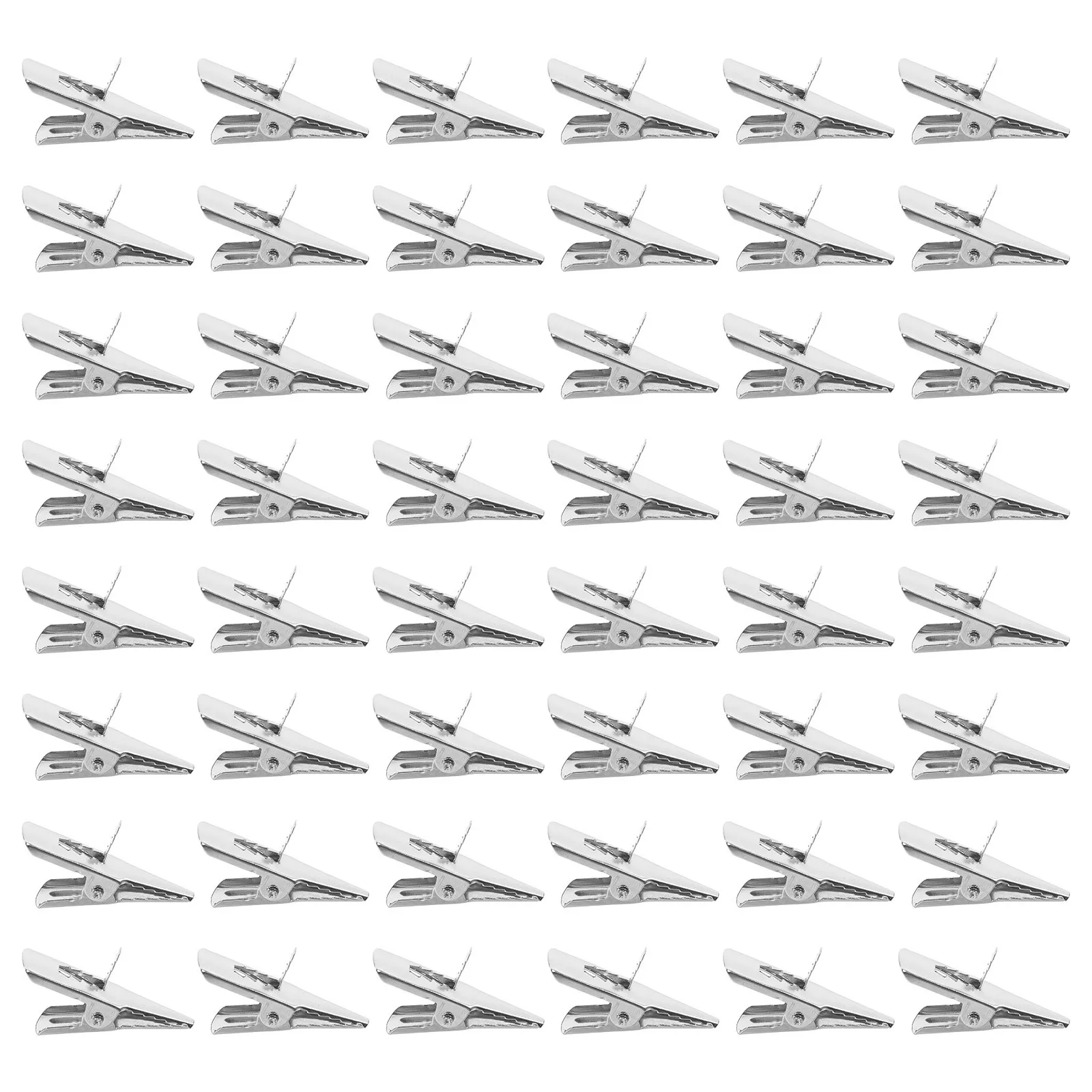 

50pcs Decorative Clips Metal Christmas Ornament Holders Multifunctional Xmas Tree Clamps Iron Clips For Home Festival Wreath