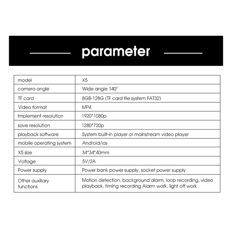 Cámara de vigilancia inalámbrica para bebé, dispositivo de seguridad con Wifi, 1080P, HD, gran angular de 160 °, visión nocturna, para exteriores, Hogar Inteligente