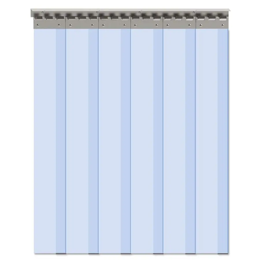 

6PCS Strip Door Curtain, 84 Height X 36 Width, 0.08 Inch Thickness Standard Clear PVC Curtain Strip with 56 Overlap for 3 X 7 Do