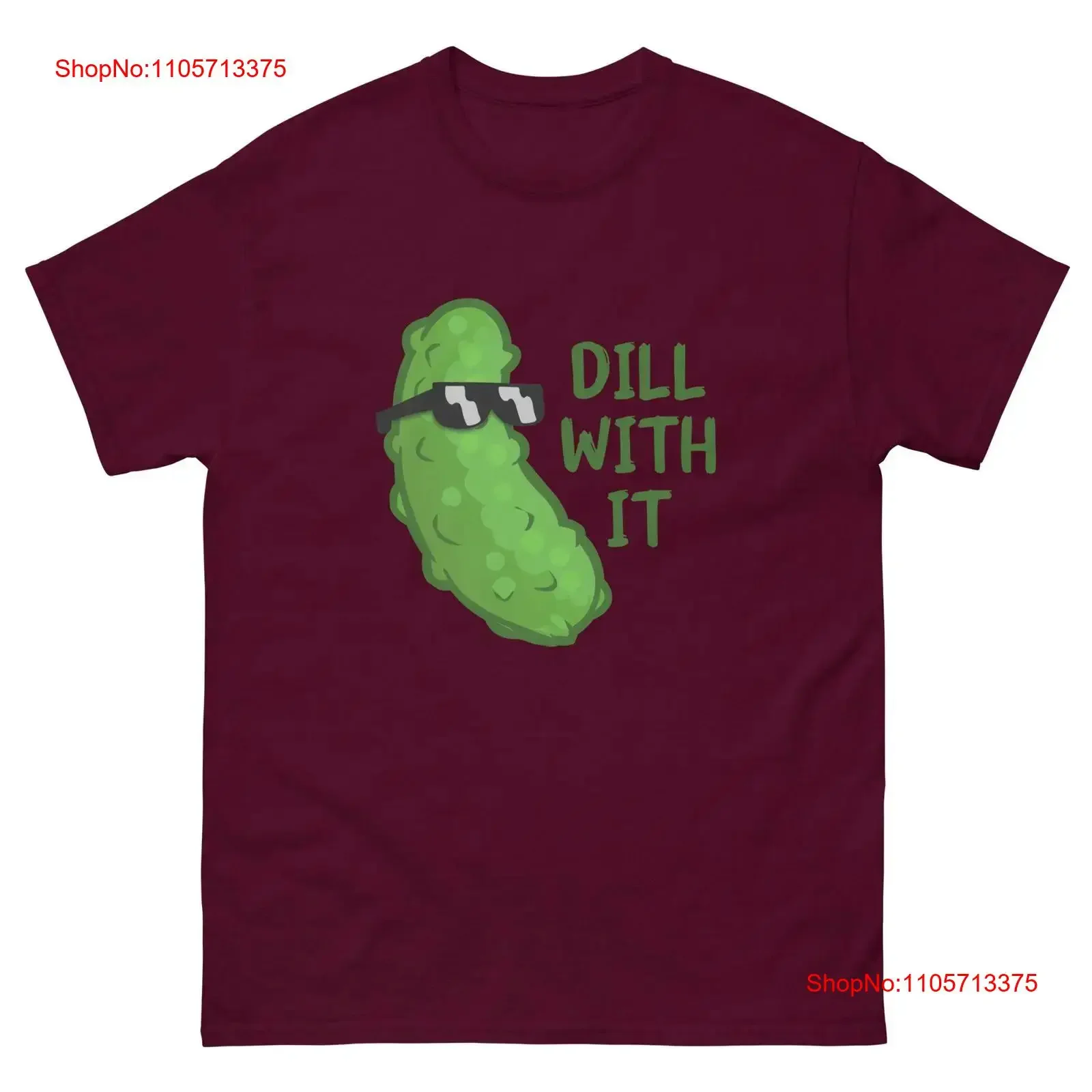 Dill Pickle T Shirt With It Deal Mens Vegetable vintage Washed Comfortable Casual designer clothes Slightly graphic homme