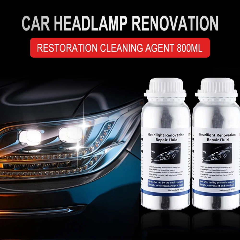 car headlight restoration polish kit polish car headlights 800ML liquid polymer faros car headlight polishing repair kit