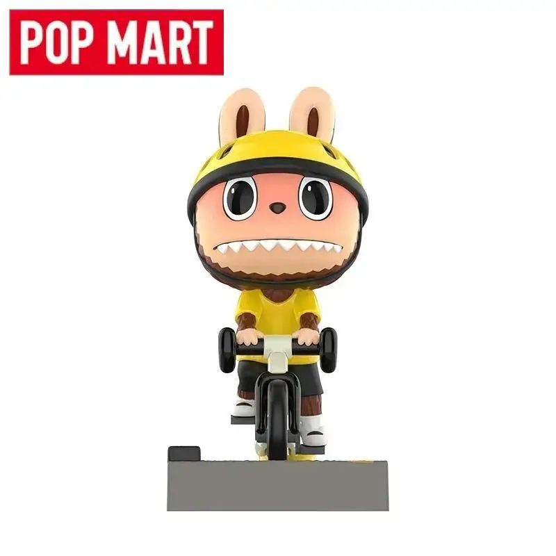 POP MART Labubu The Monsters Summer Cycling Series Blind Box Toys Ornaments Guess Bag Decorazione del desktop Modello Kawaii Regali per ragazze