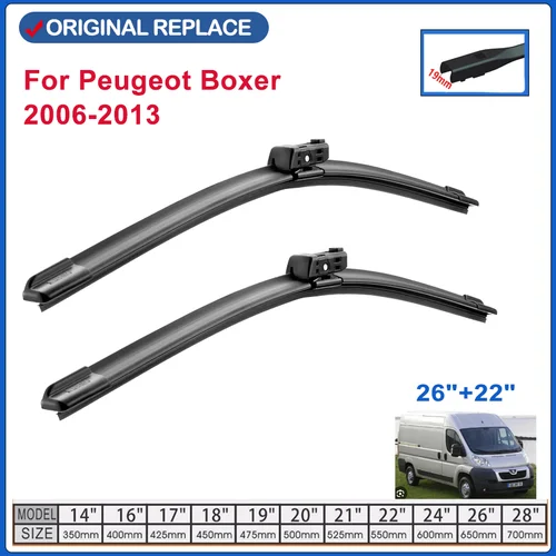 Escobillas de limpiaparabrisas de coche para Peugeot Boxer Fiat Ducato 2006 ~ 2013 limpiaparabrisas delantero productos de coche 2007 2008 2009 2010 2011 2012