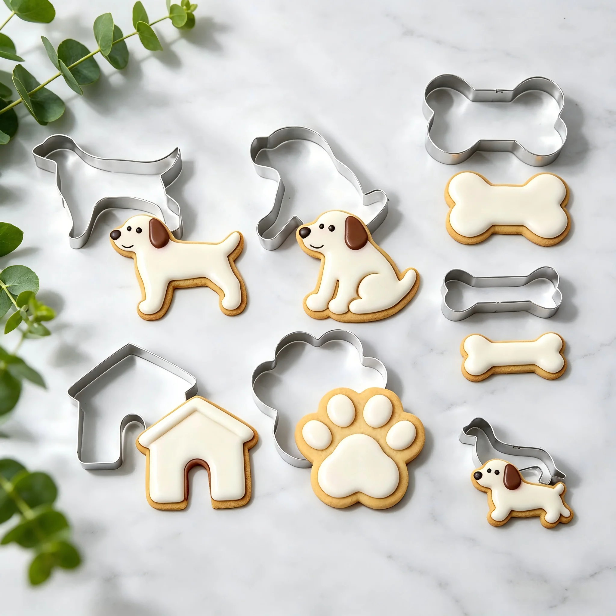 Home Improvement Tim - 7PCS Dog Cookie Cutters, Durable Stainless
