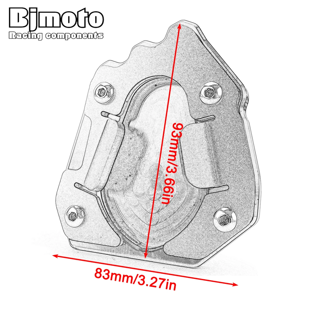 Motorcycle Kickstand Side Stand Enlarge Extension Plate For Triumph TIGER1200 TIGER 1200 2022 2023 2024 2025