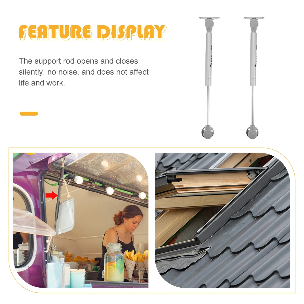 

2 pcs Hydraulic Spring Thickened Steel Pipe High Pressure Resistance Silent Support Rod For Cabinet Door Box Lid Container Soft