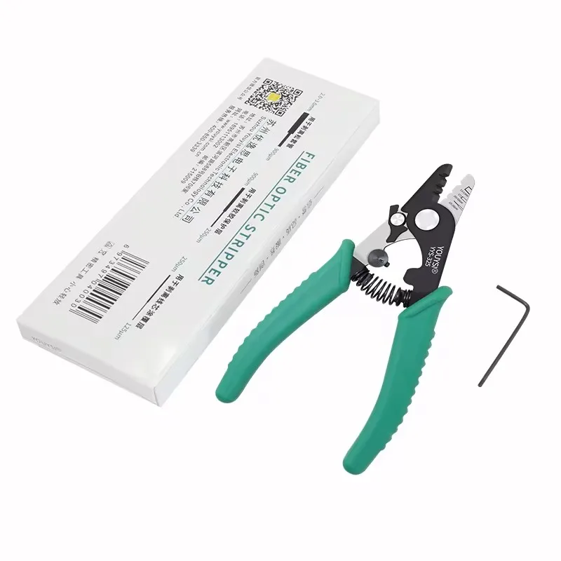 YOUYSI 3-port Fiber Stripper Fiber Stripping Pliers / Wire Strippers Three Hole Stripper Plier لأداة ميلر الصلب #6